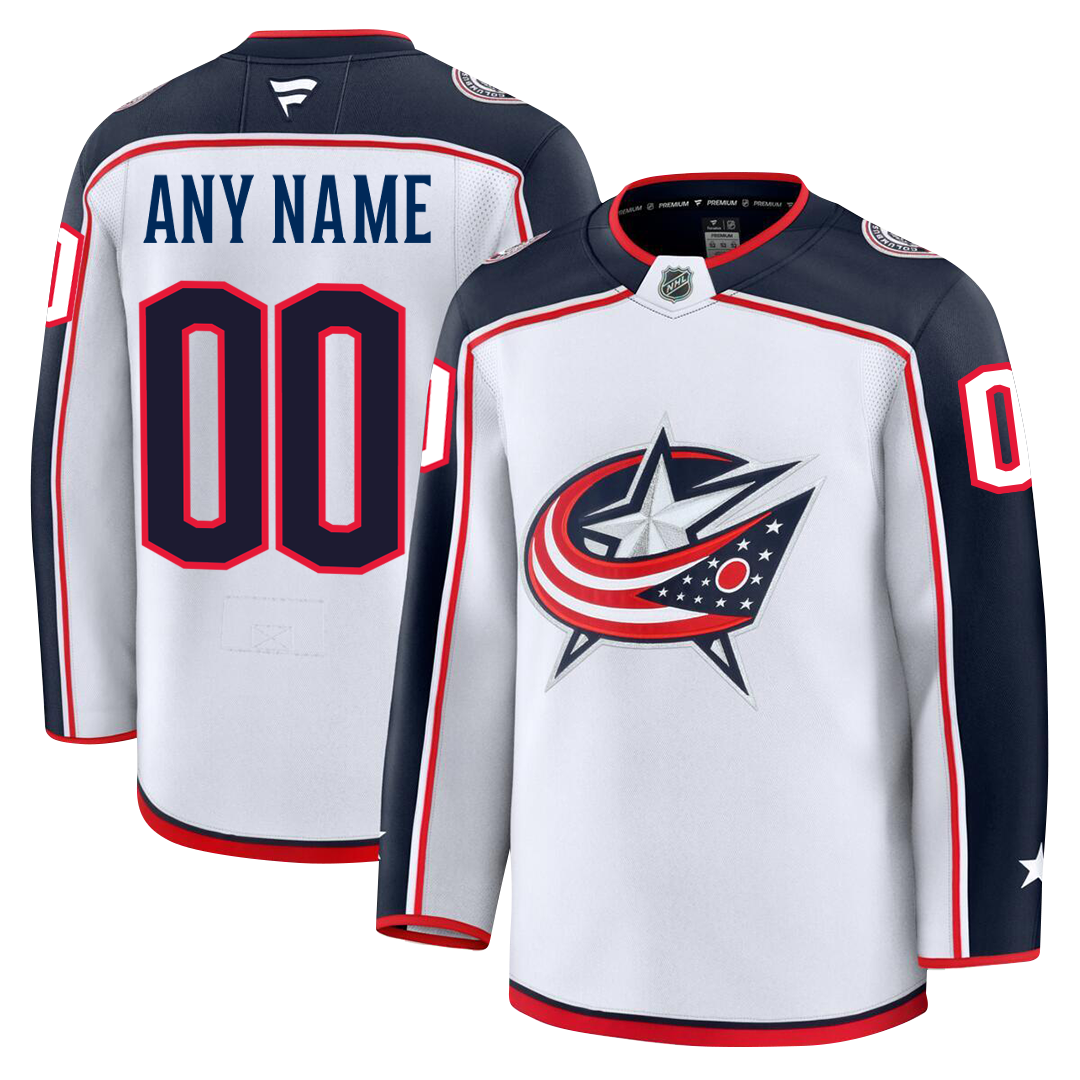 Customizable Columbus Blue Jackets 2024 Fanatics Premium Official NHL AWAY Jersey