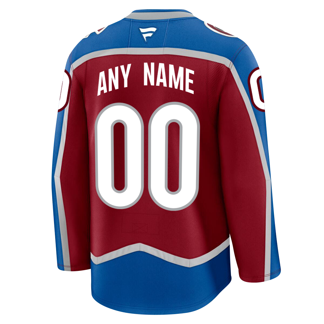Customizable Colorado Avalanche 2024 Fanatics Premium Official HOME NH CoolHockey