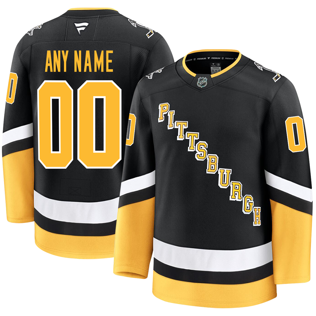 Customizable Pittsburgh Penguins 2024 Fanatics Premium Official NHL THIRD ALTERNATE Jersey