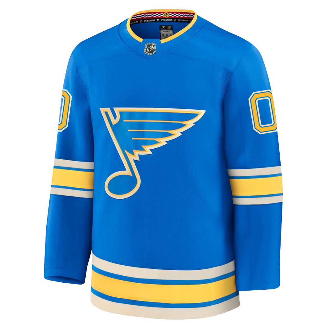 Customizable St. Louis Blues 2024 Fanatics Premium Official NHL THIRD ALTERNATE Jersey