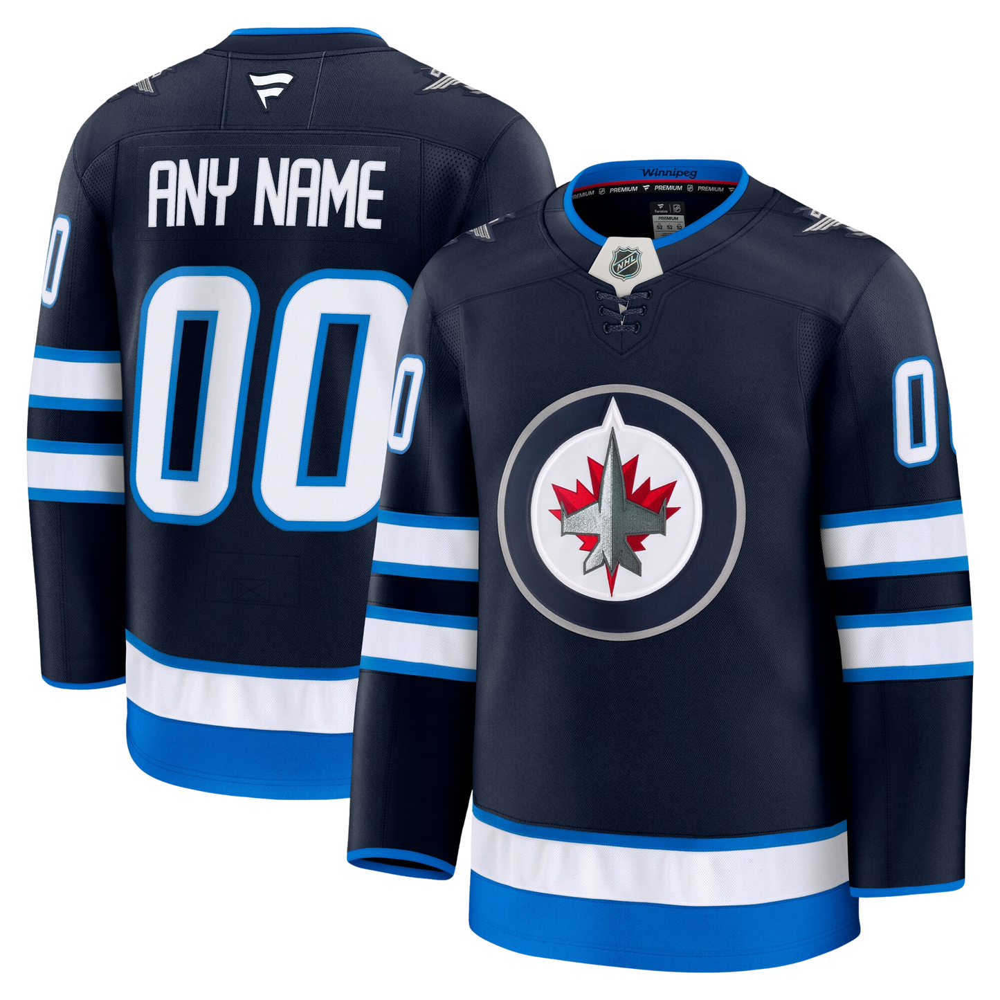 Customizable Winnipeg Jets 2024 Fanatics Premium Official NHL HOME Jersey