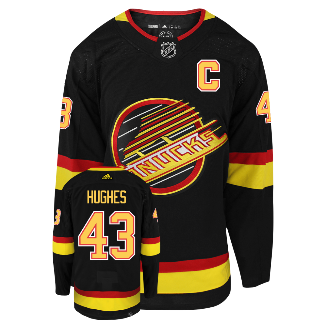Quinn Hughes Vancouver Canucks Adidas Primegreen Authentic NHL Hockey Jersey
