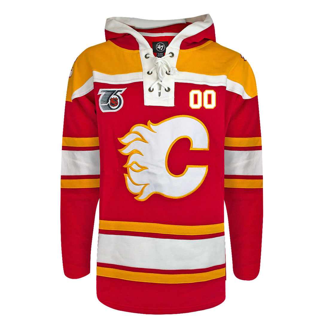 Customizable Calgary Flames 47' Retro Superior Lacer Hoody