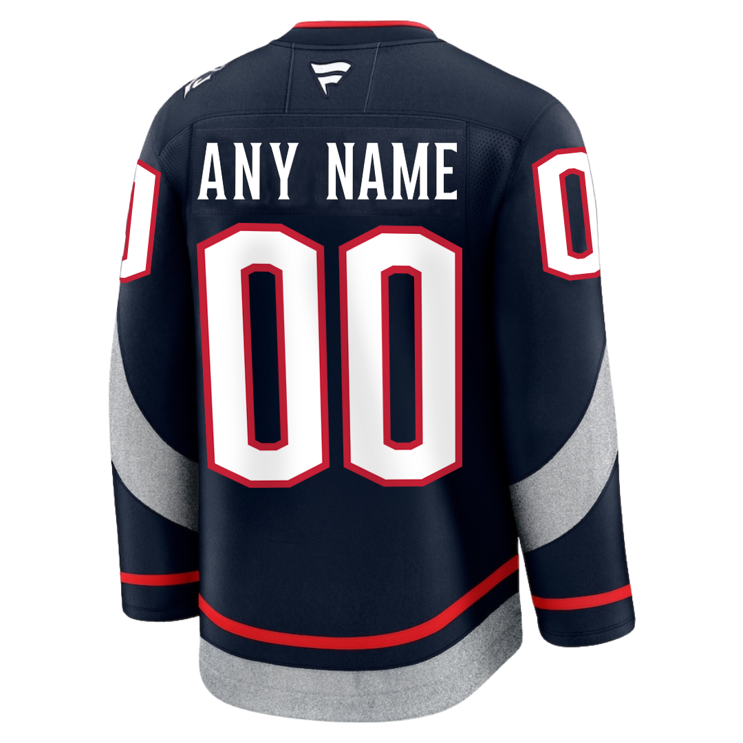 Customizable Columbus Blue Jackets Fanatics Premium Official STADIUM SERIES NHL Jersey