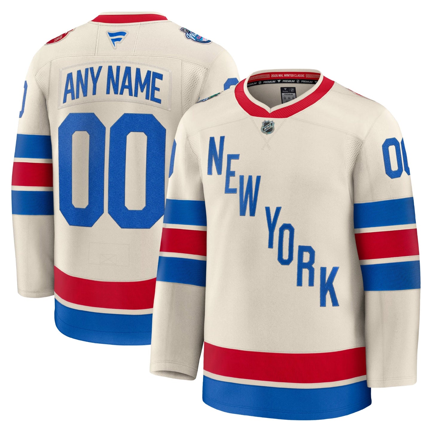 Customizable New York Rangers 2026 Fanatics Premium Winter Classic Jersey