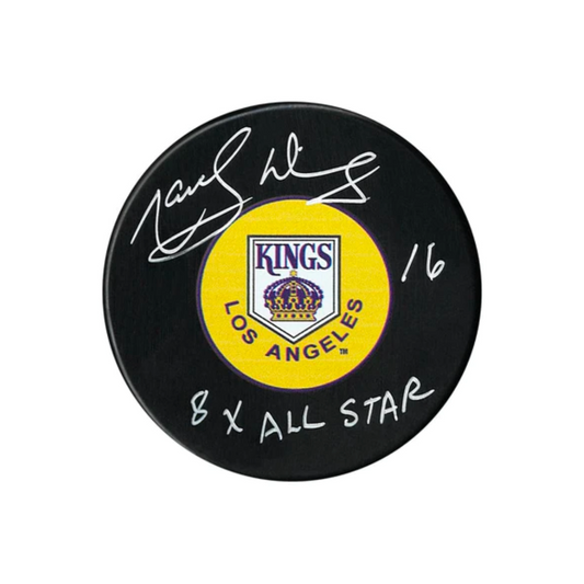 COJO 2023 LA Kings Marcel Dionne Autographed All Star Inscribed Puck