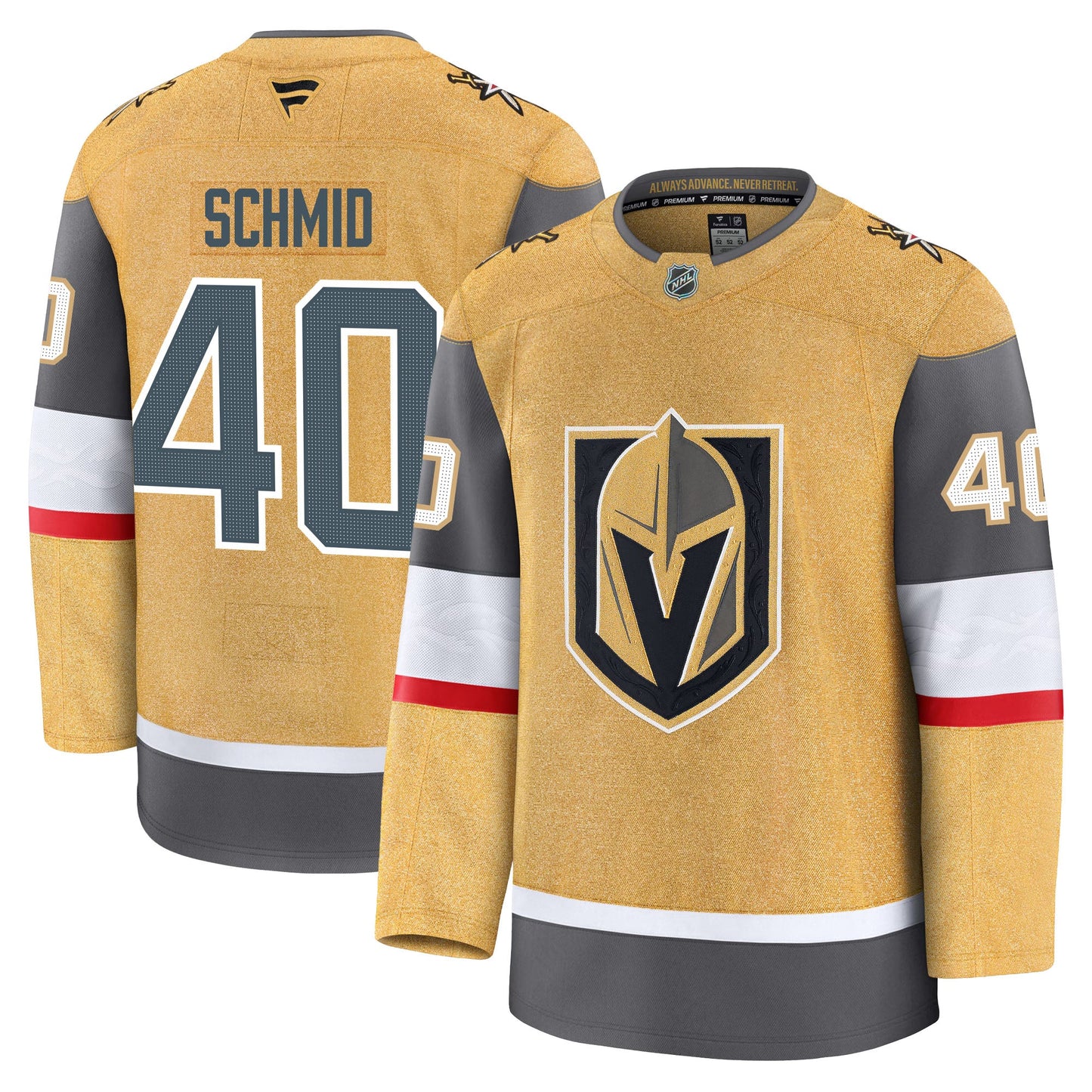 Akira Schmid Vegas Golden Knights Fanatics Premium Home Jersey