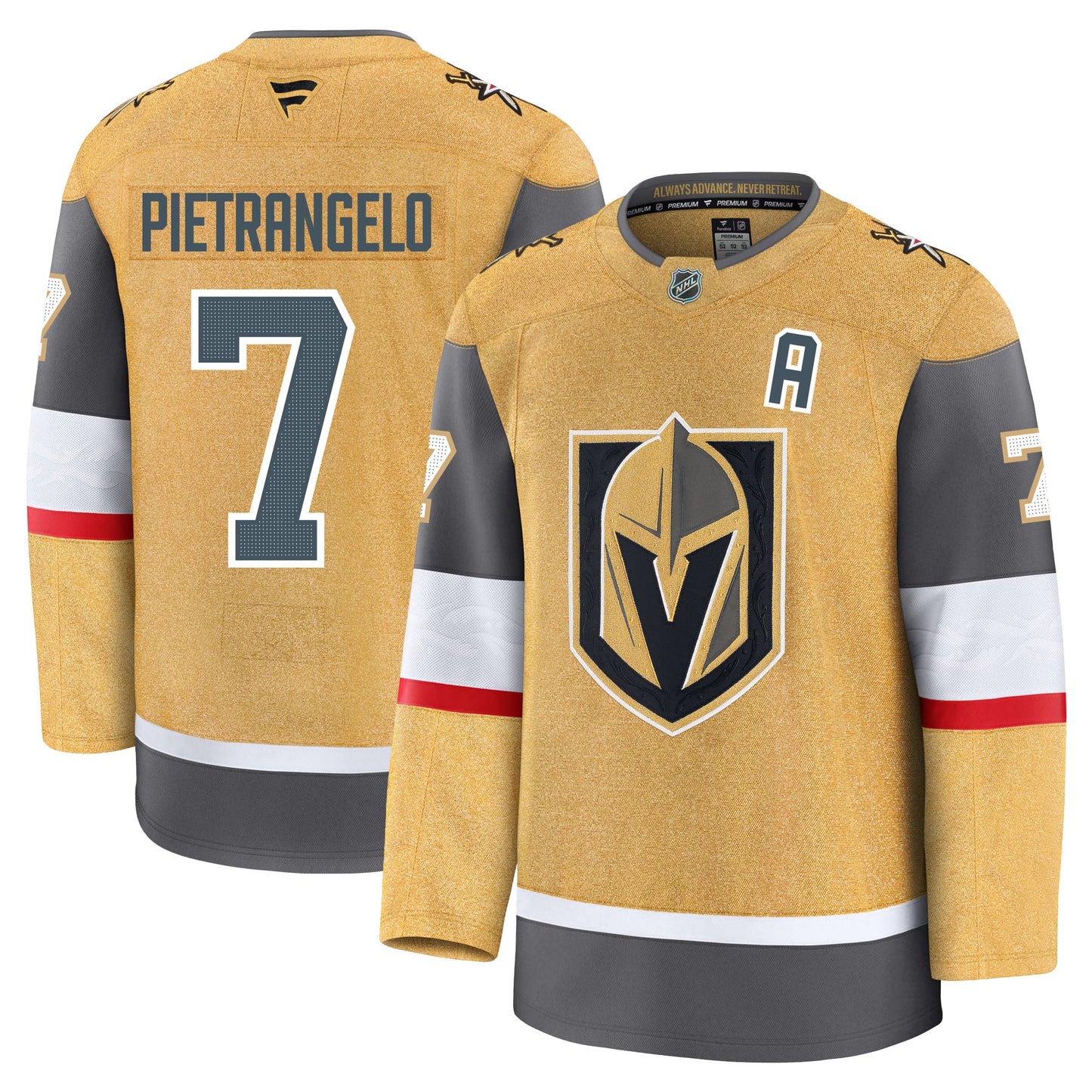 Alex Pietrangelo Vegas Golden Knights Fanatics Premium Home Jersey