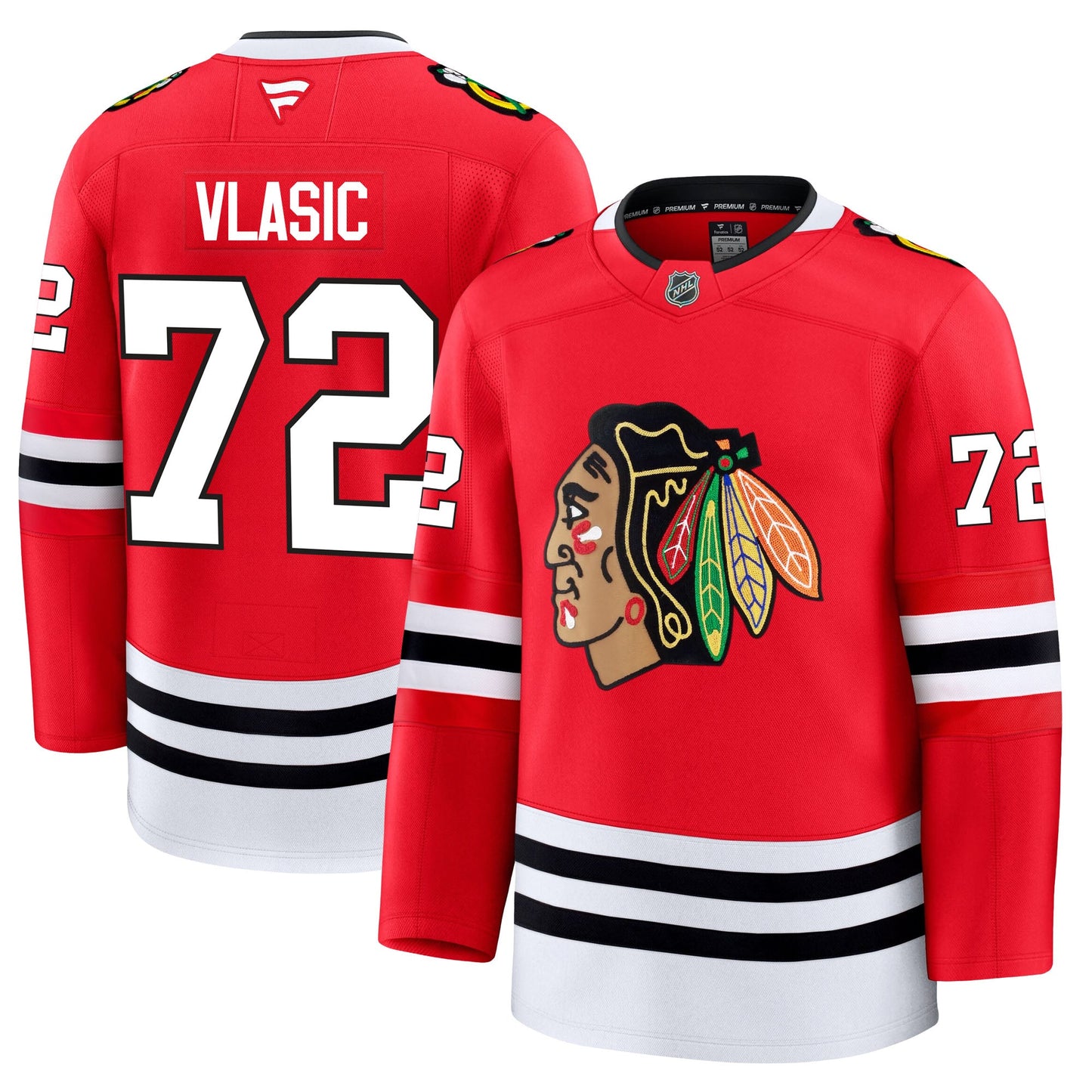 Alex Vlasic Chicago Blackhawks Fanatics Premium Home Jersey