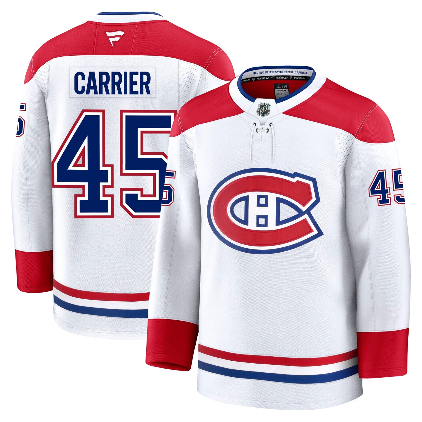 Alexandre Carrier Montreal Canadiens Fanatics Premium Away Jersey