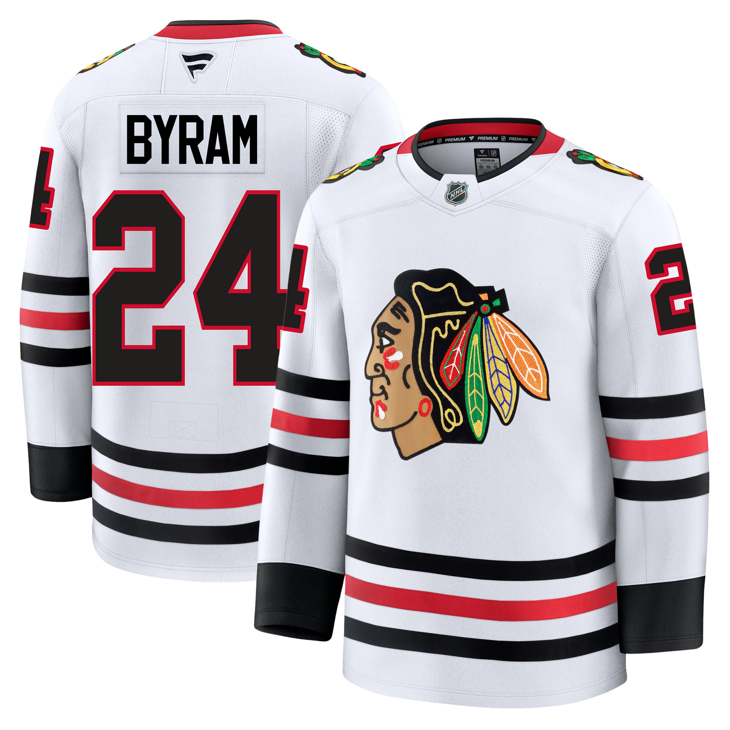 Bowen Byram Chicago Blackhawks Fanatics Premium Away Jersey
