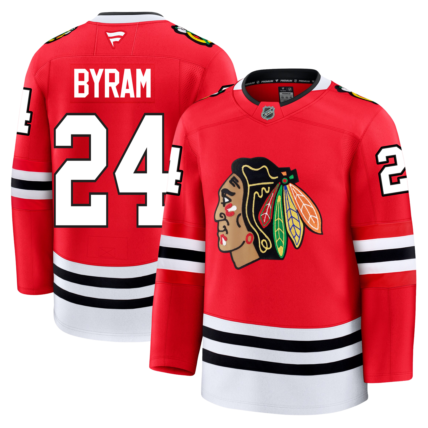 Bowen Byram Chicago Blackhawks Fanatics Premium Home Jersey
