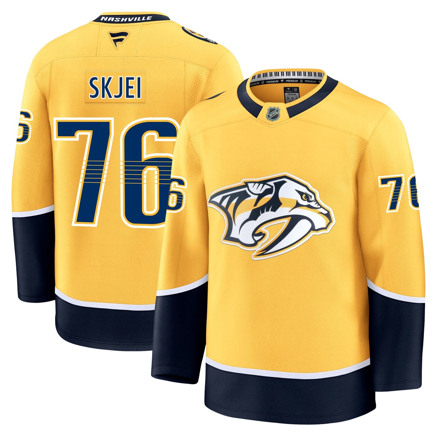 Brady Skjei Nashville Predators Fanatics Premium Home Jersey