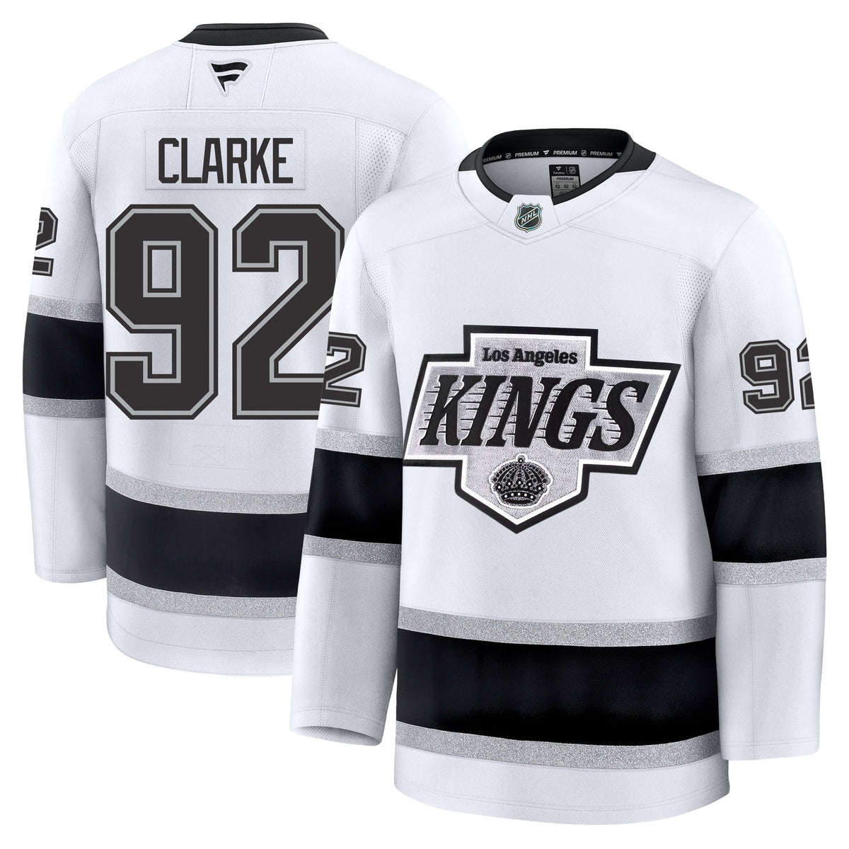 Brandt Clarke Los Angeles Kings Fanatics Premium Away Jersey