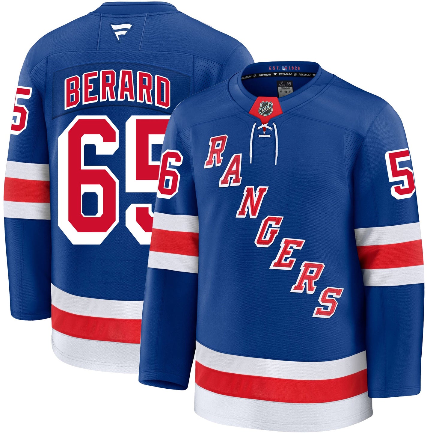 Brett Berard New York Rangers Fanatics Premium Home Jersey