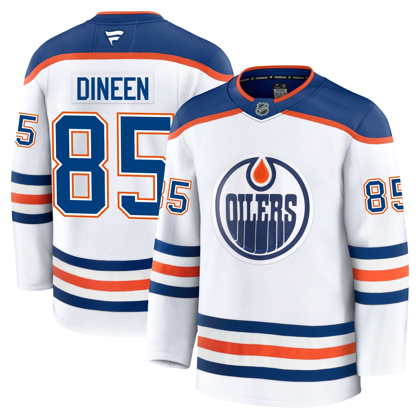 Cam Dineen Edmonton Oilers Fanatics Premium Away Jersey