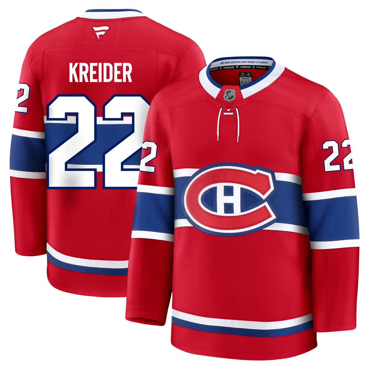 Chris Kreider Montreal Canadiens Fanatics Premium Home Jersey