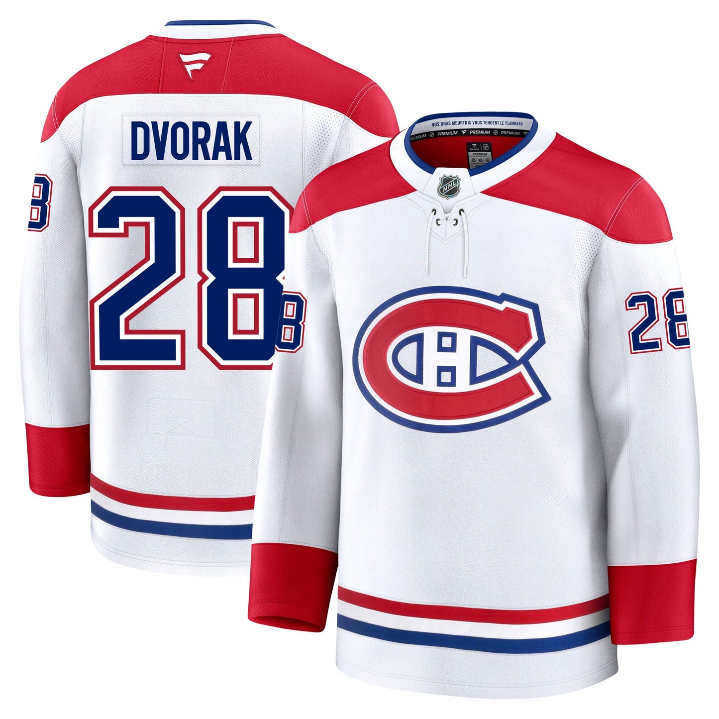 Christian Dvorak Montreal Canadiens Fanatics Premium Away Jersey