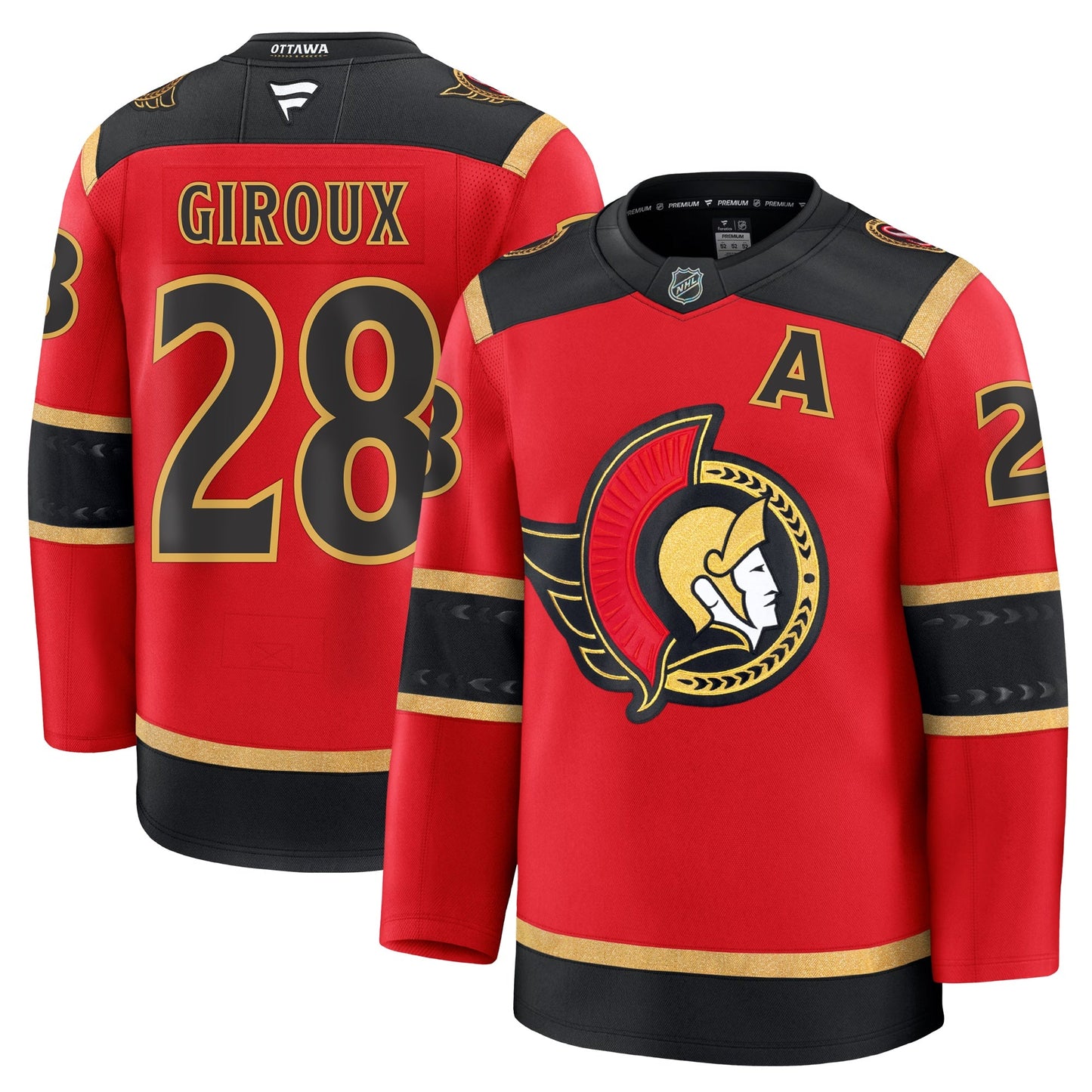 Claude Giroux Ottawa Senators Fanatics Alternate Premium Jersey