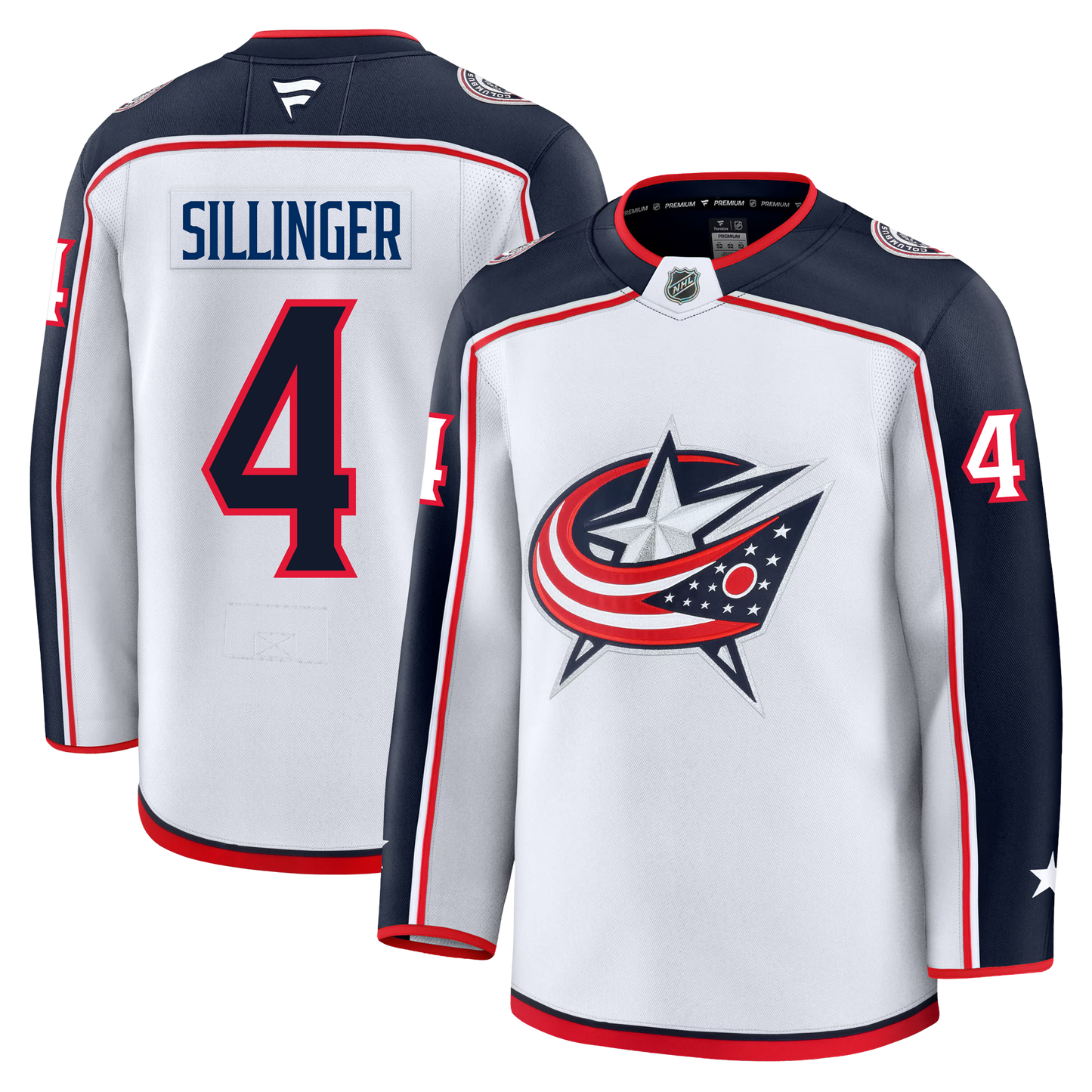 Cole Sillinger Columbus Blue Jackets Fanatics Premium Away Jersey