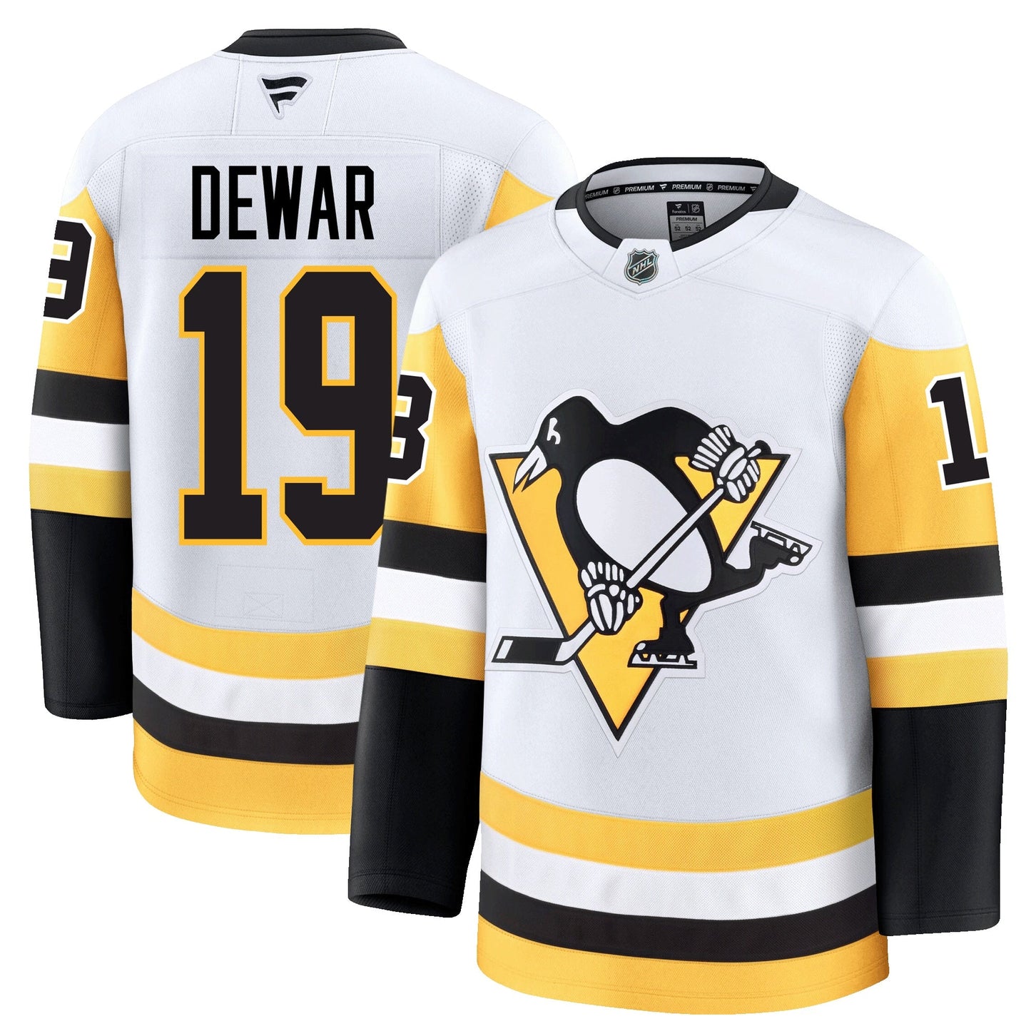 Connor Dewar Pittsburgh Penguins Fanatics Premium Away Jersey