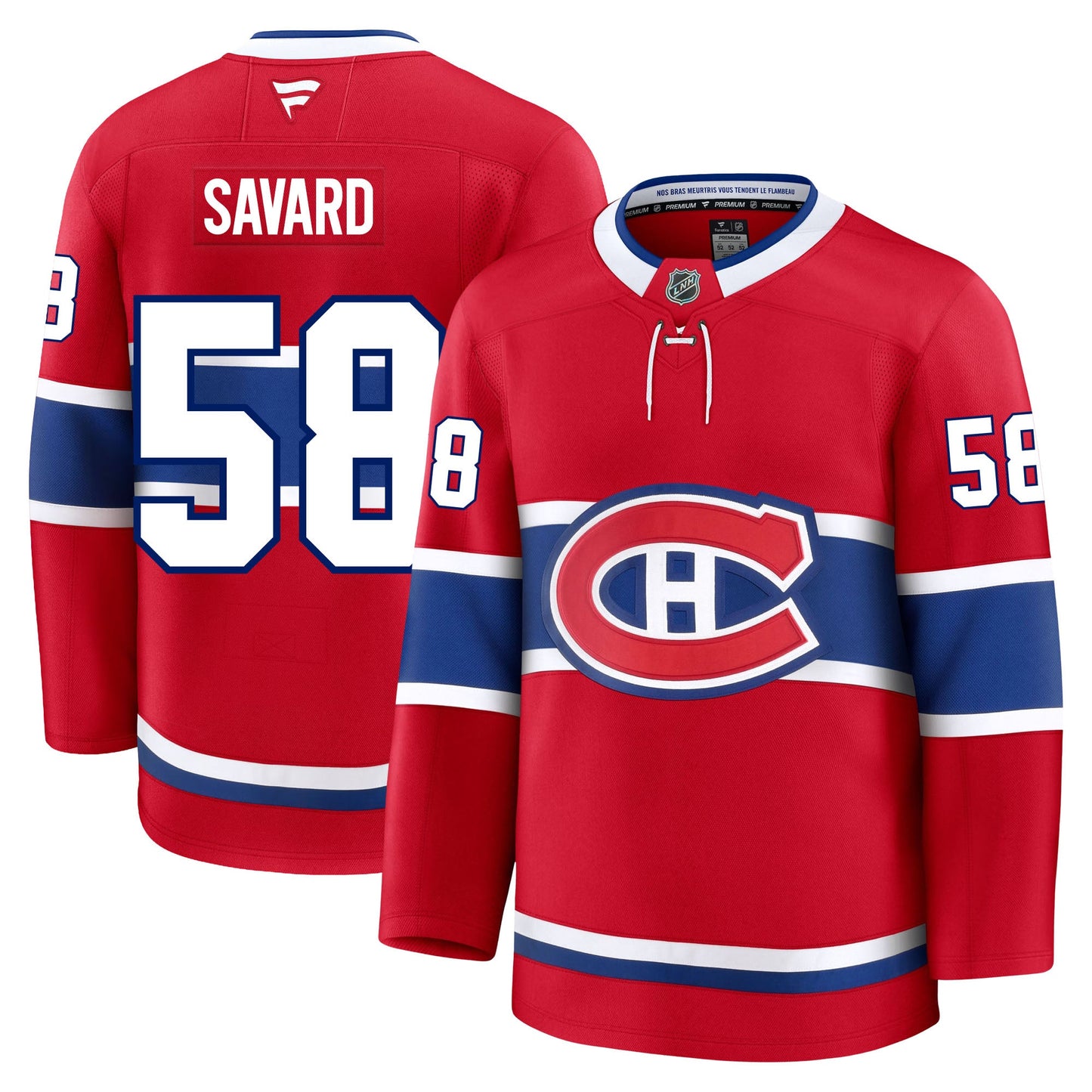 David Savard Montreal Canadiens Fanatics Premium Home Jersey