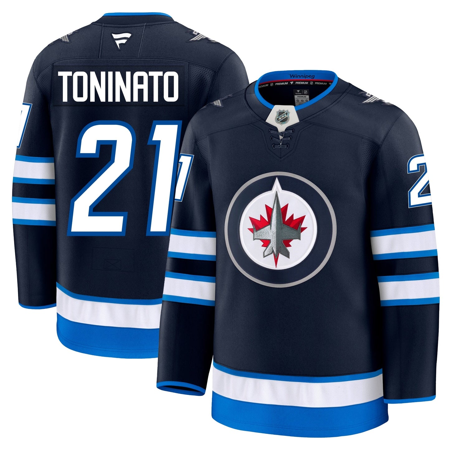 Dominic Toninato Winnipeg Jets Fanatics Premium Home Jersey