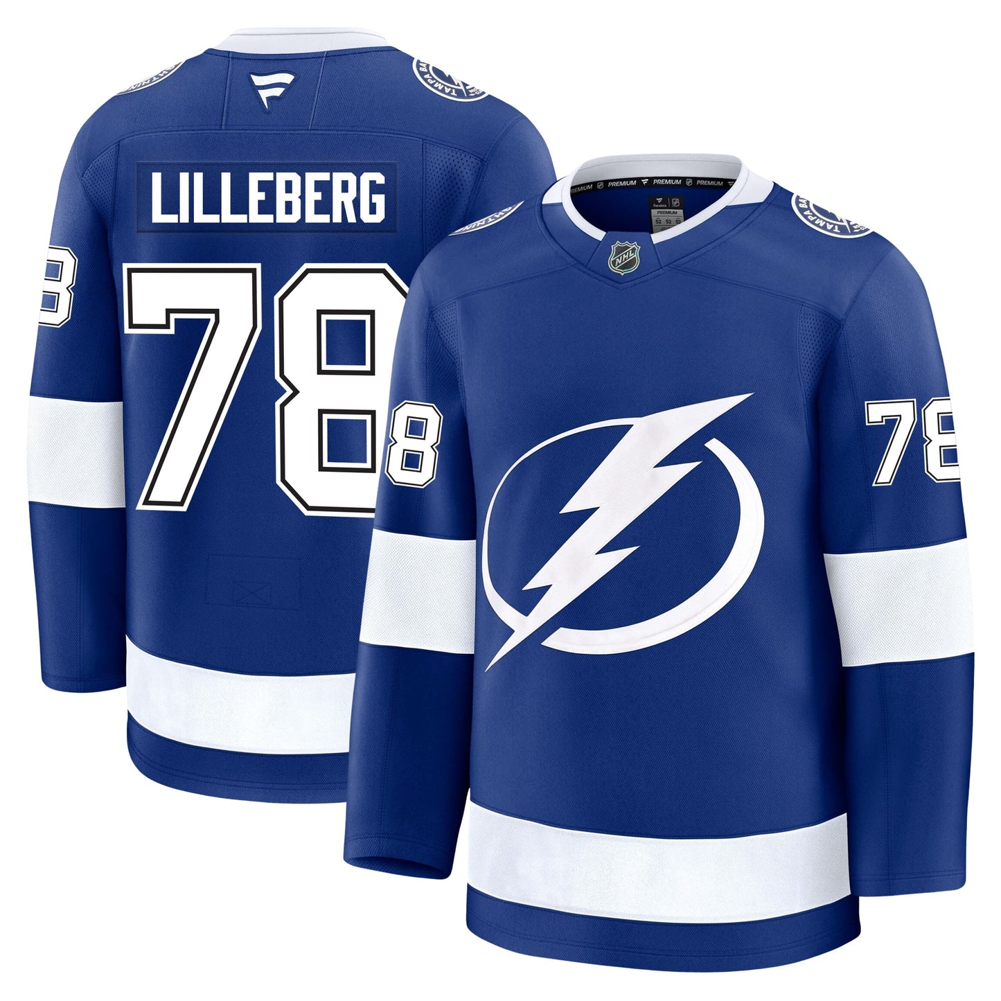 Emil Lilleberg Tampa Bay Lightning Fanatics Premium Home Jersey