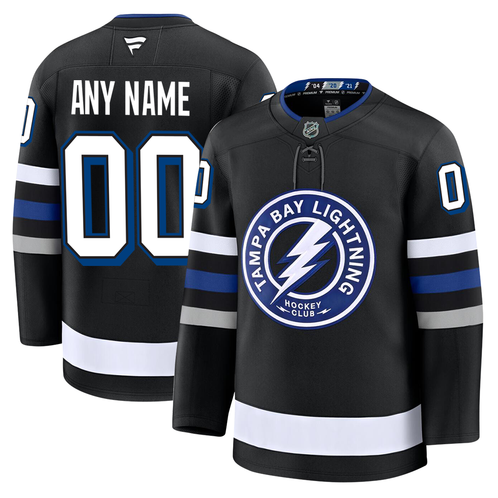 Customizable Tampa Bay Lightning 2024 Fanatics Premium Official NHL THIRD ALTERNATE Jersey