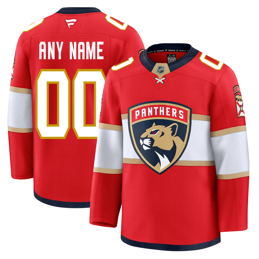 Customizable Florida Panthers 2024 Fanatics Premium Official NHL HOME Jersey