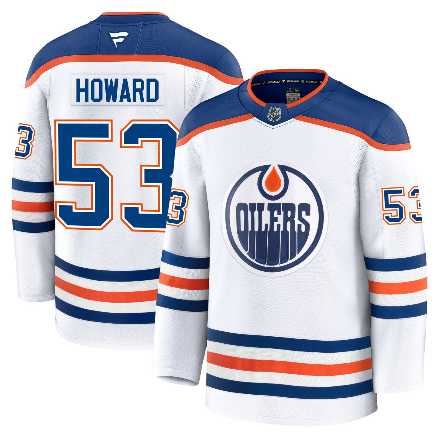 Issac Howard Edmonton Oilers Fanatics Premium Away Jersey