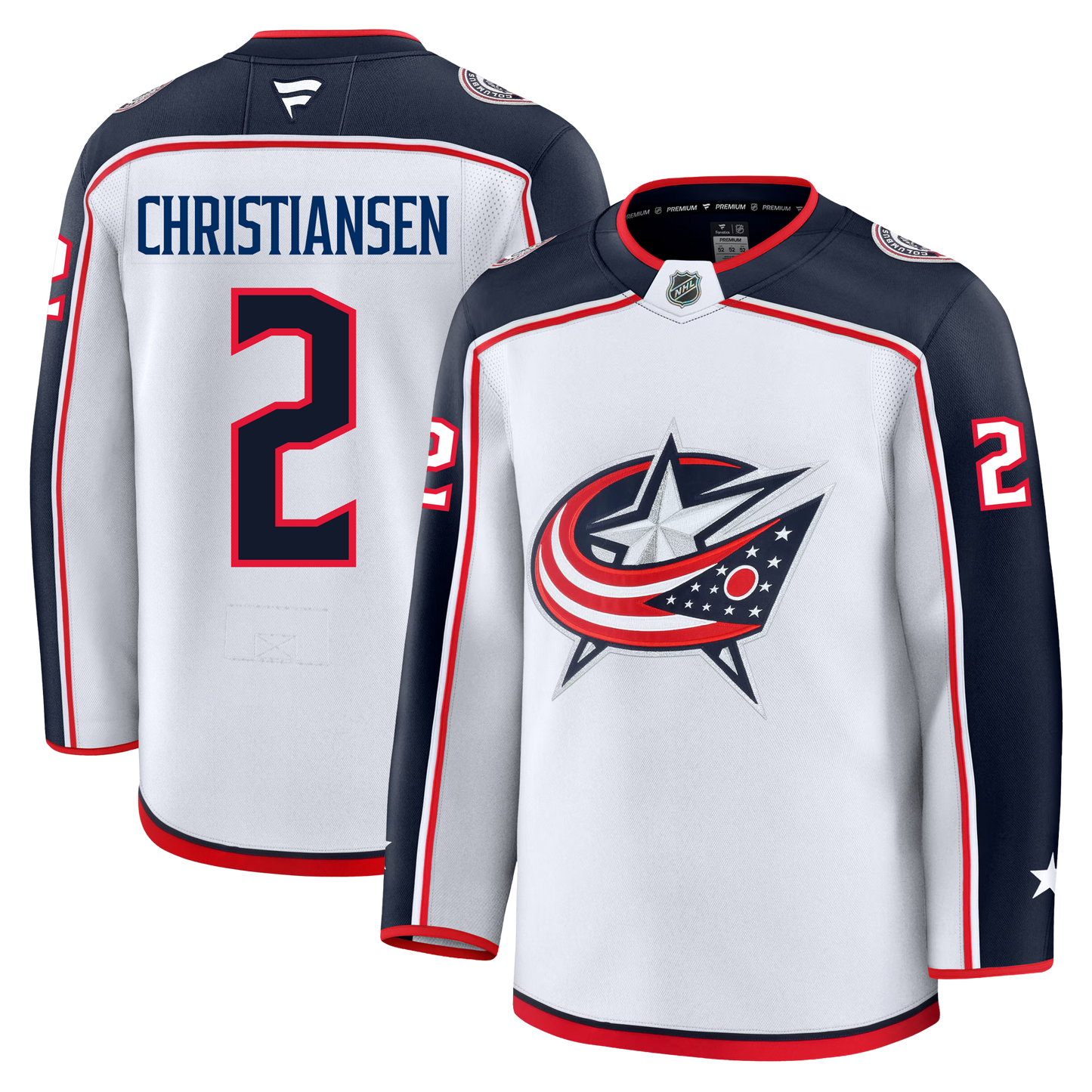 Jake Christiansen Columbus Blue Jackets Fanatics Premium Away Jersey