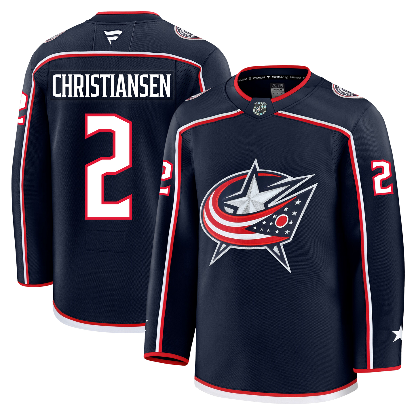 Jake Christiansen Columbus Blue Jackets Fanatics Premium Home Jersey