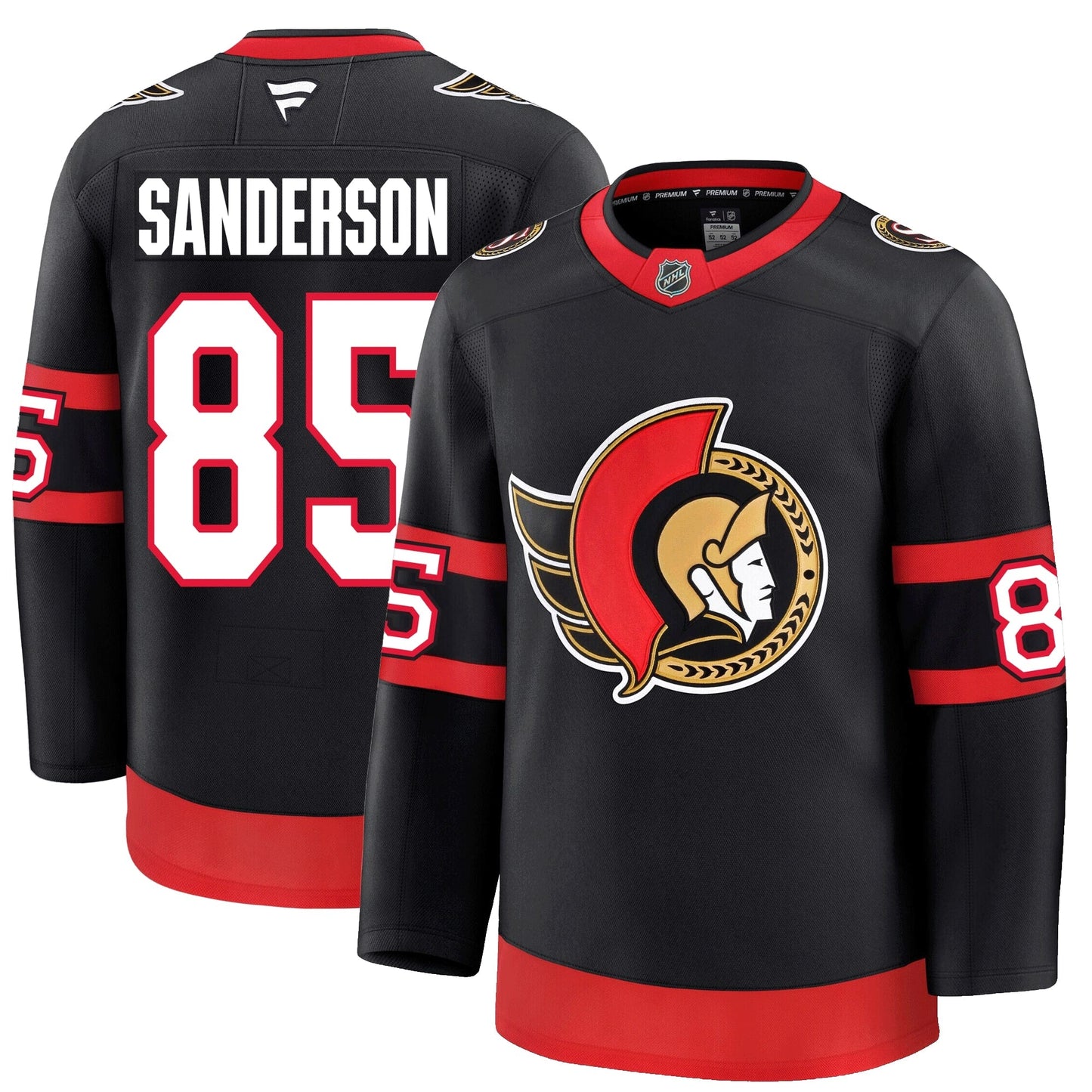 Jake Sanderson Ottawa Senators Fanatics Premium Home Jersey