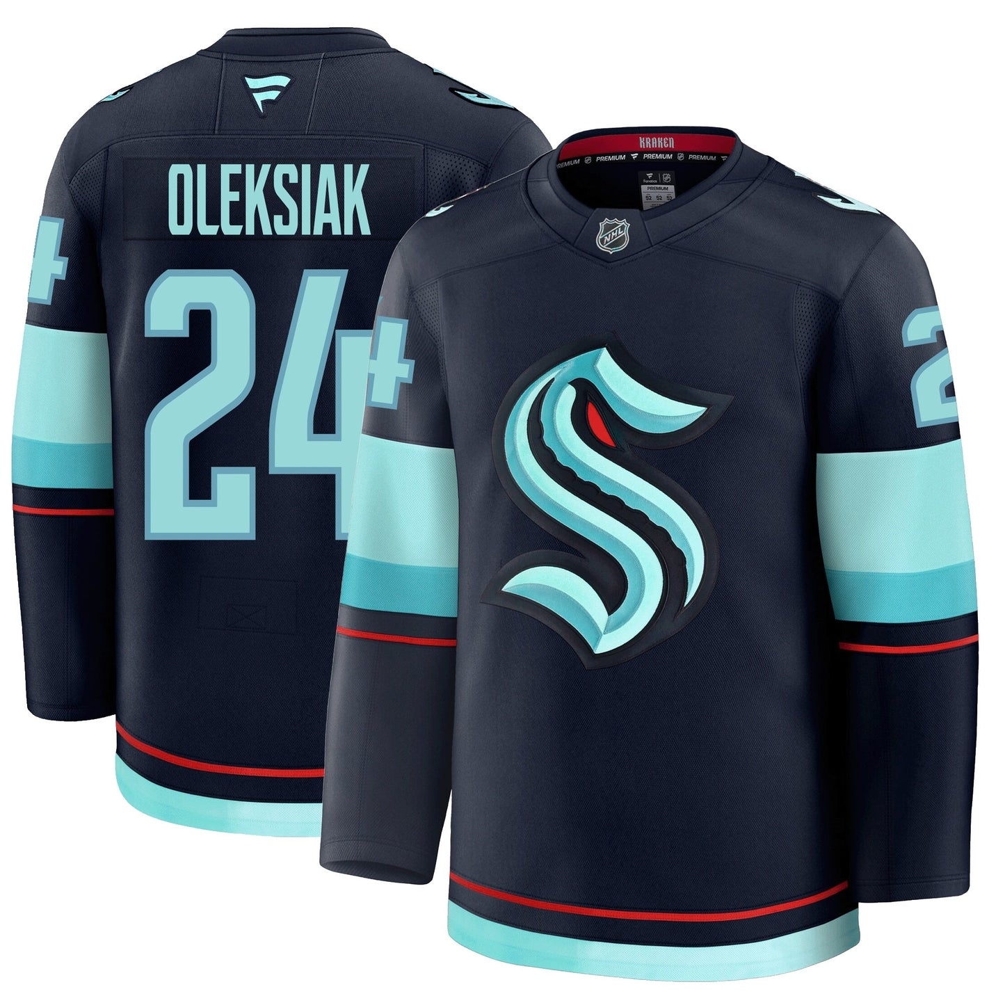 Jamie Oleksiak Seattle Kraken Fanatics Premium Home Jersey