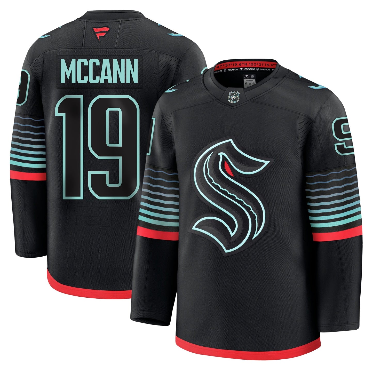 Jared McCann Seattle Kraken Fanatics Alternate Premium Jersey