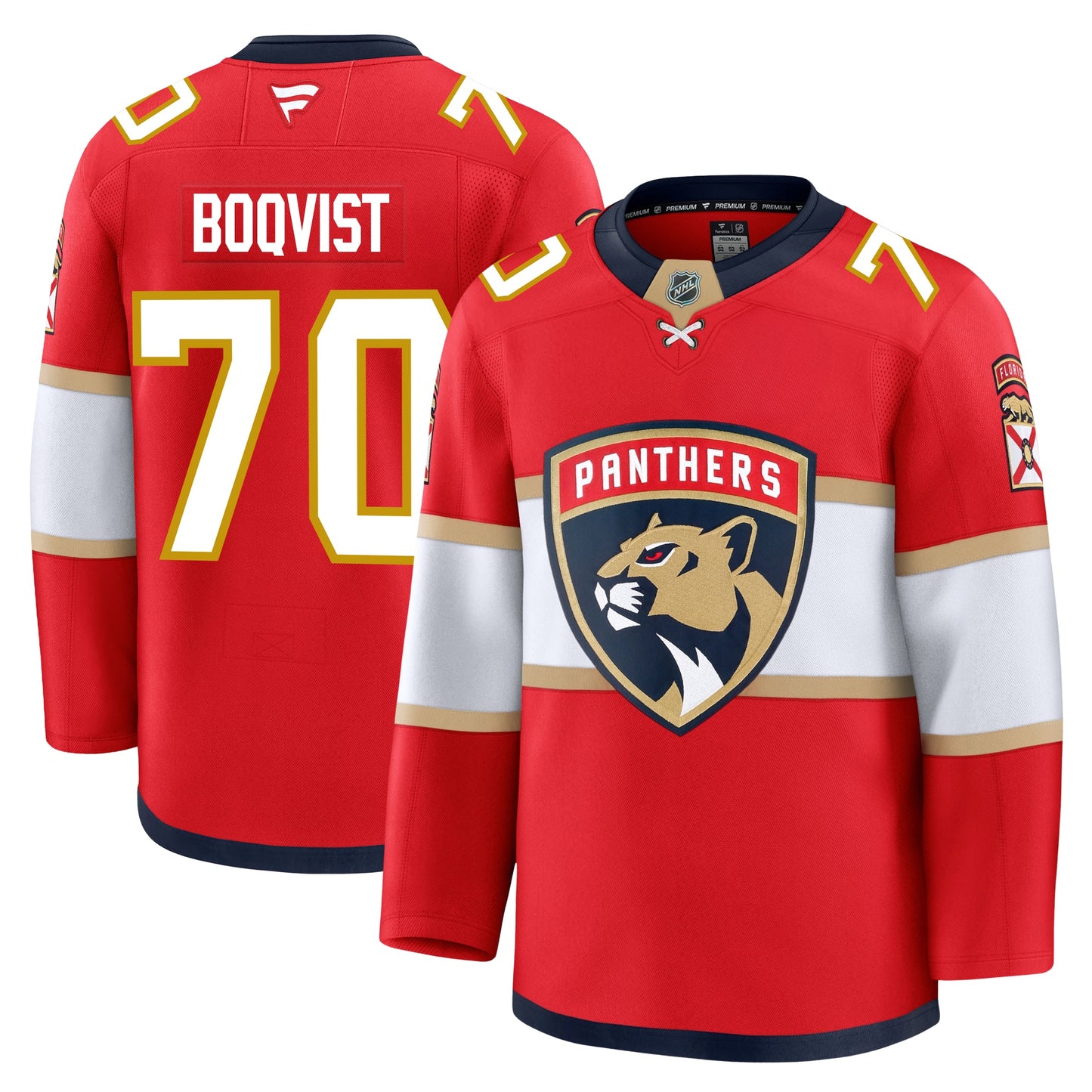 Jesper Boqvist Florida Panthers Fanatics Premium Home Jersey