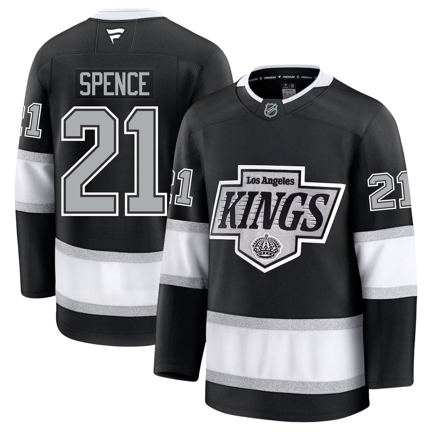 Jordan Spence Los Angeles Kings Fanatics Premium Home Jersey