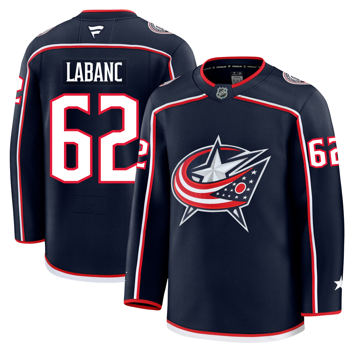 Kevin Labanc Columbus Blue Jackets Fanatics Premium Home Jersey