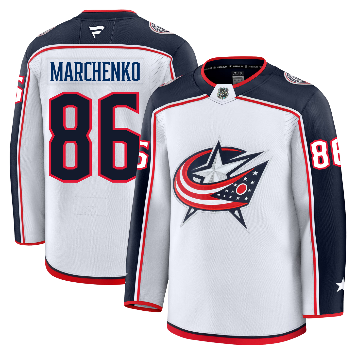 Kirill Marchenko Columbus Blue Jackets Fanatics Premium Away Jersey