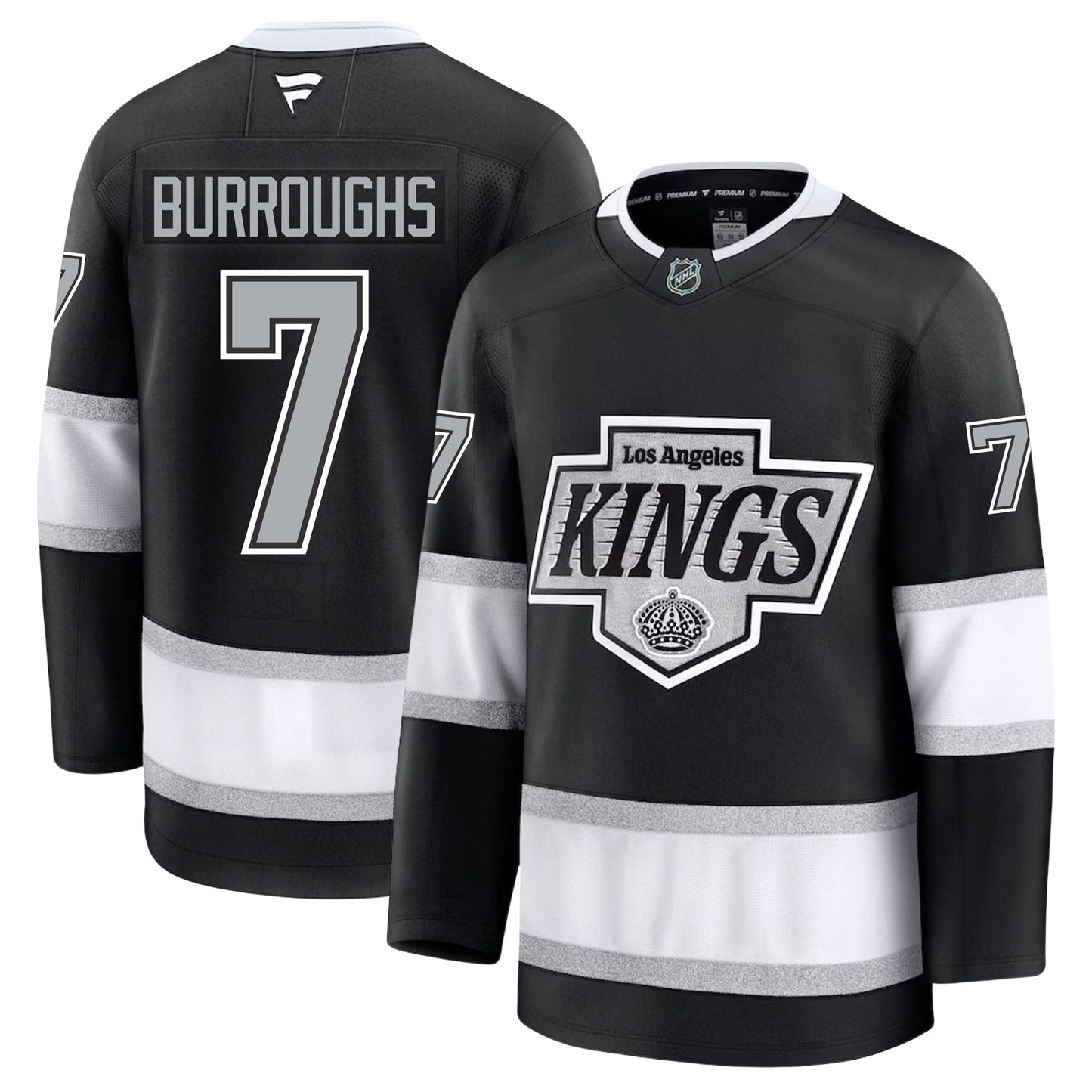 Kyle Burroughs Los Angeles Kings Fanatics Premium Home Jersey