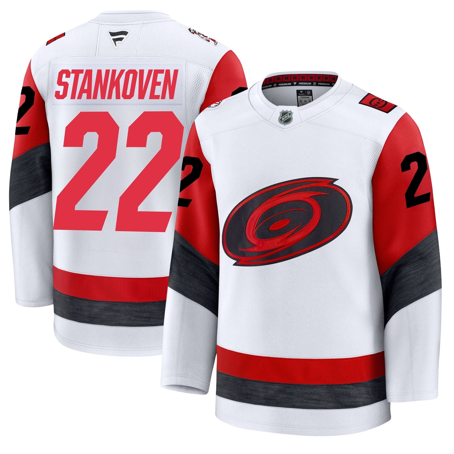 Logan Stankoven Carolina Hurricanes Fanatics Away Premium Jersey