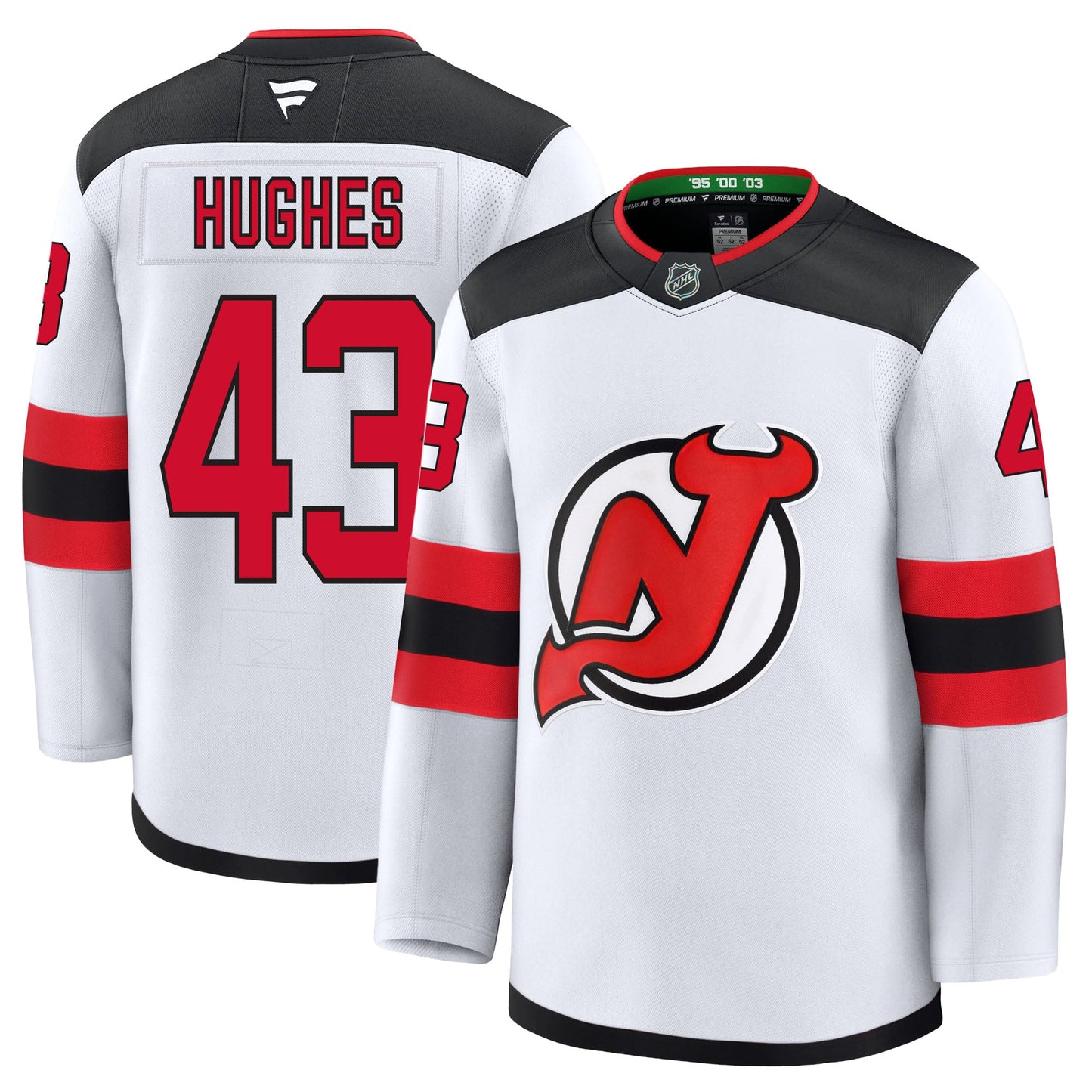 Luke Hughes New Jersey Devils Fanatics Premium Away Jersey