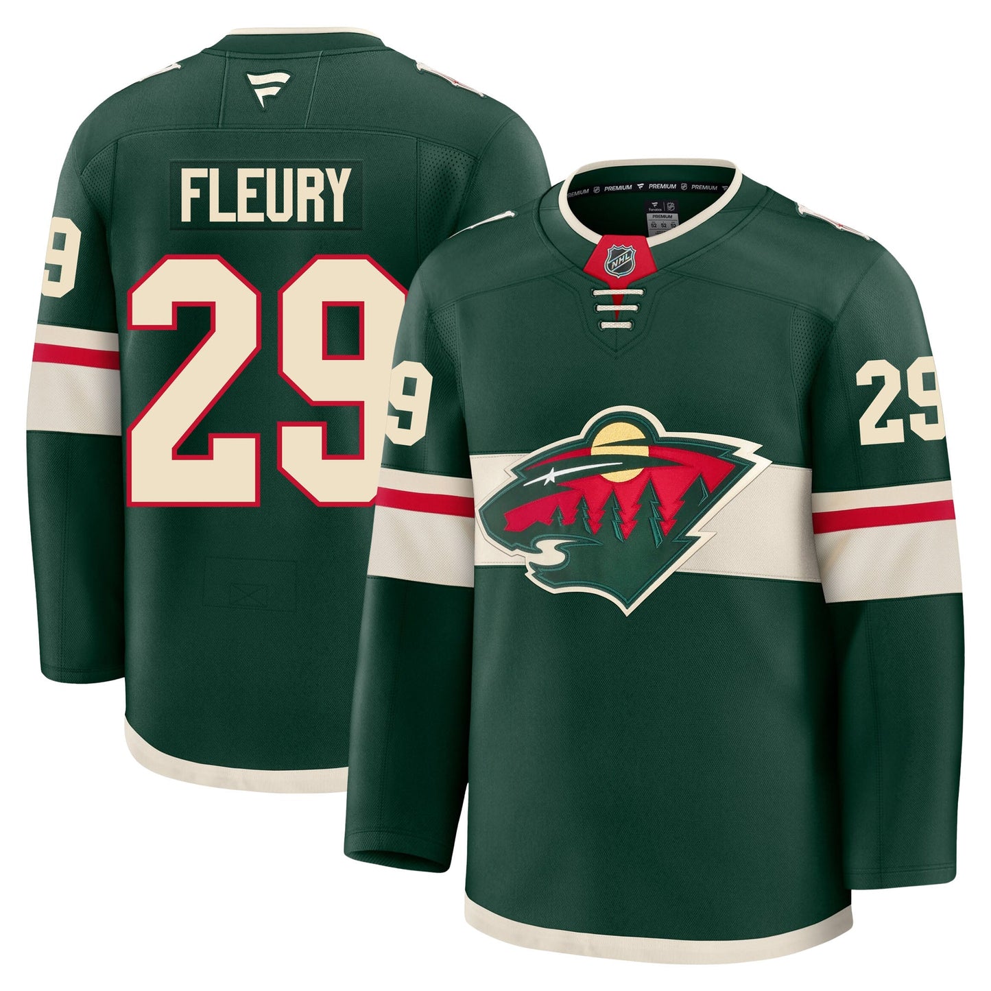 Marc Andre Fleury Minnesota Wild Fanatics Premium Home Jersey