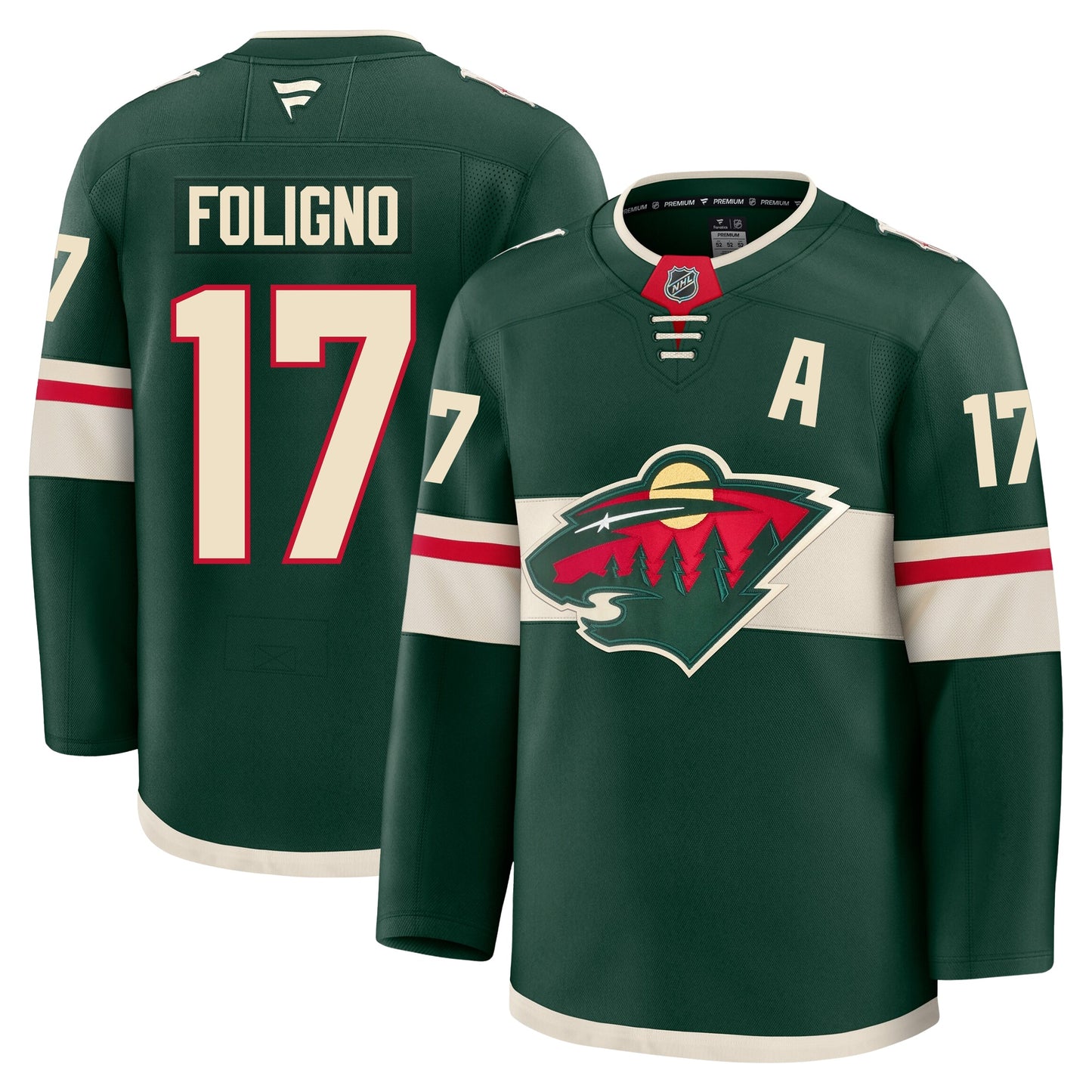 Marcus Foligno Minnesota Wild Fanatics Premium Home Jersey