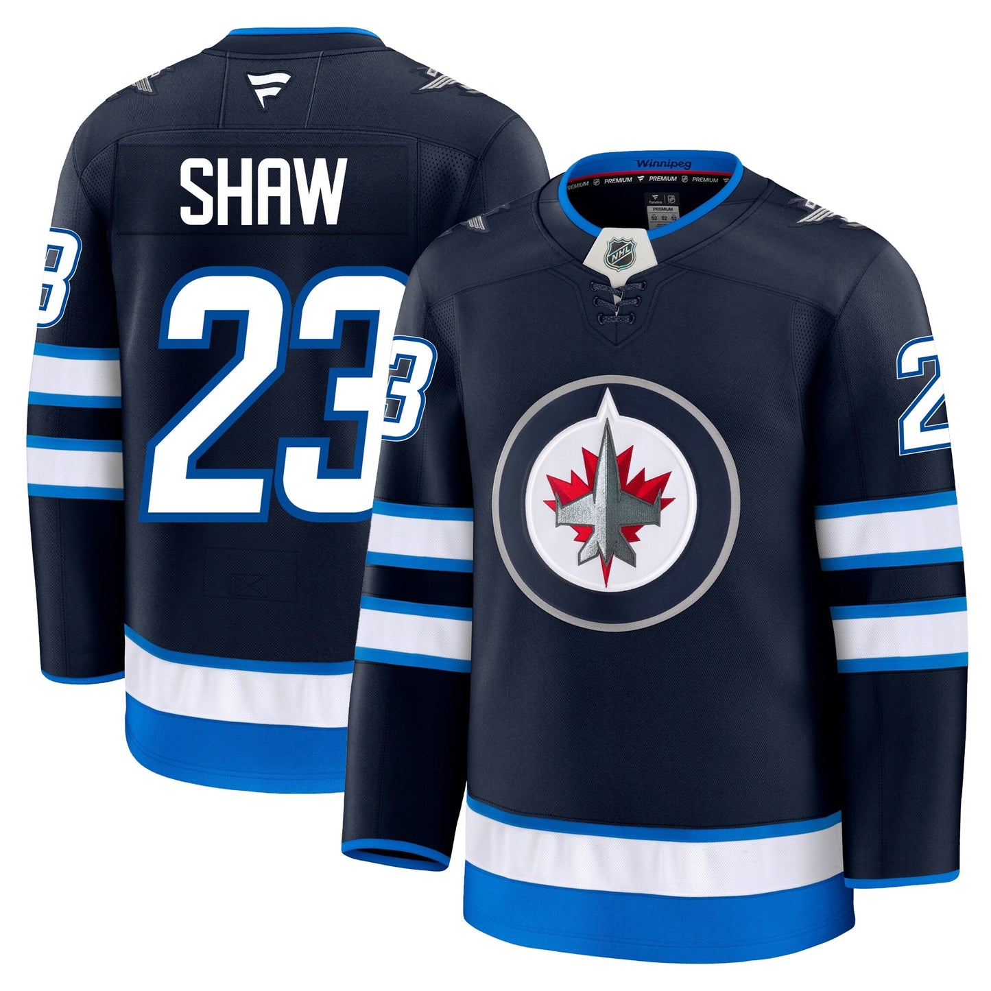 Mason Shaw Winnipeg Jets Fanatics Premium Home Jersey