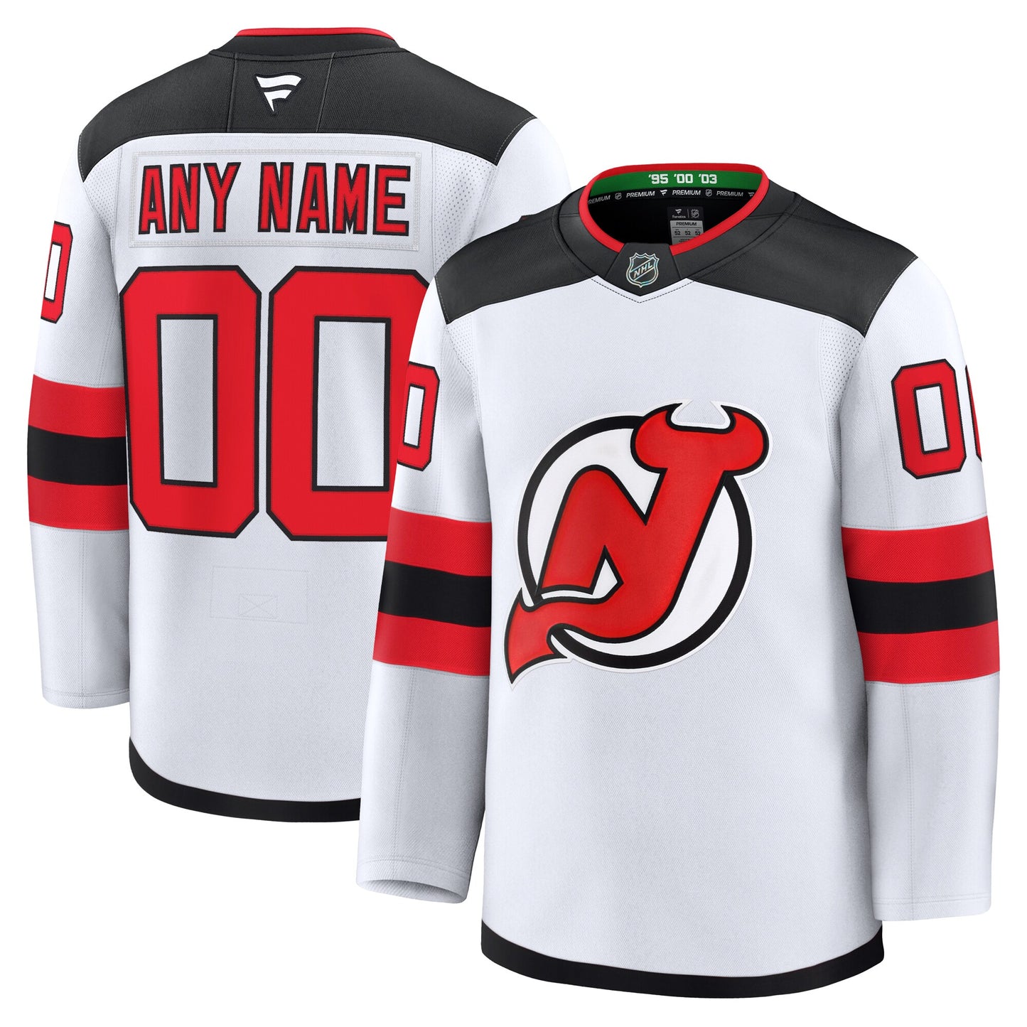 Customizable New Jersey Devils 2024 Fanatics Premium Official NHL AWAY Jersey