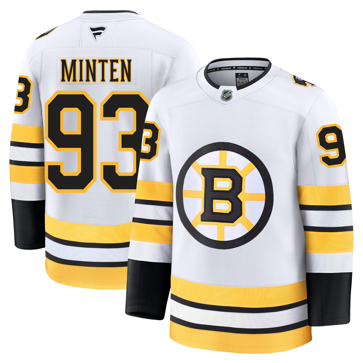 Fraser Minten Boston Bruins Fanatics Away Premium Jersey