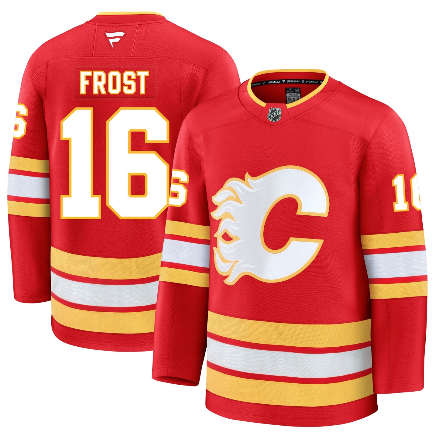 Morgan Frost Calgary Flames Fanatics Premium Home Jersey