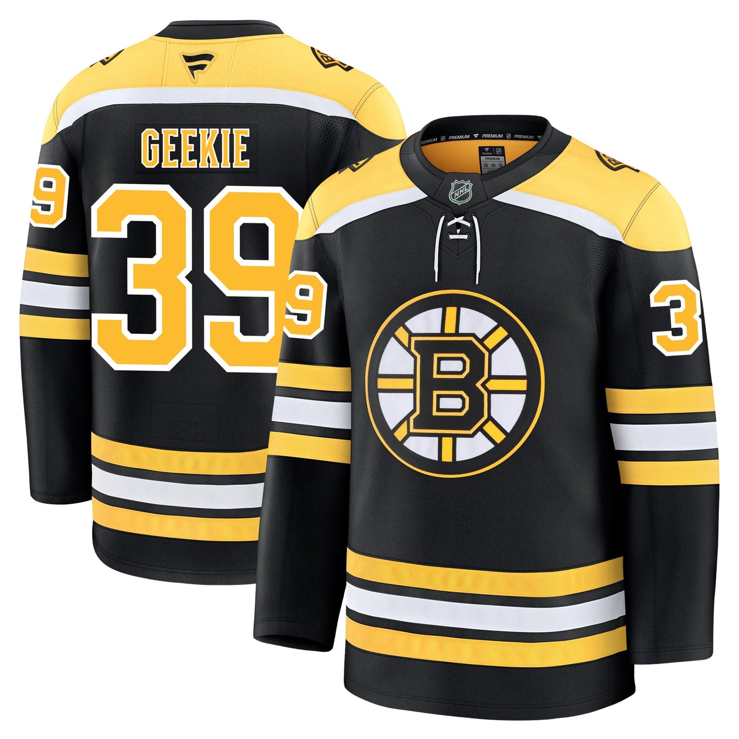 Morgan Geekie Boston Bruins Fanatics Premium Home Jersey